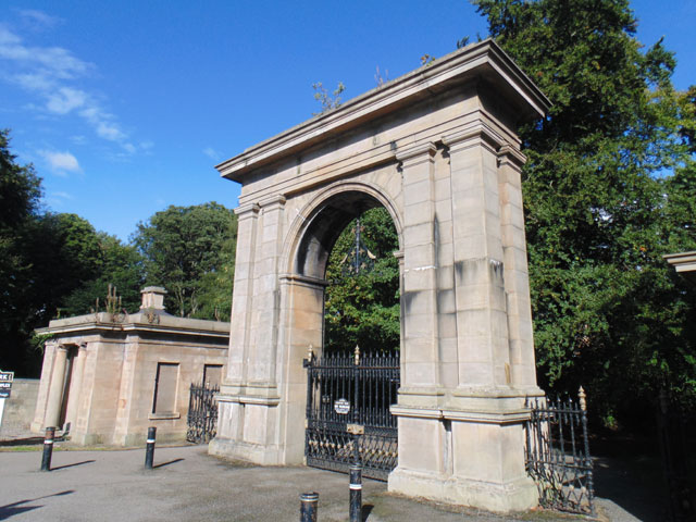 Gateway and lodges to Haigh Hall Park 